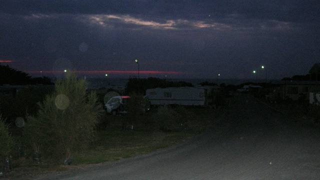 View from the caravan park